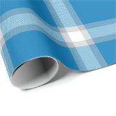 Detroit Football Kariert Wrapping Paper Geschenkpapier (Rolleneckpunkt)