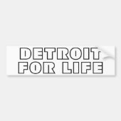 Detroit für das Leben Autoaufkleber (Vorne)