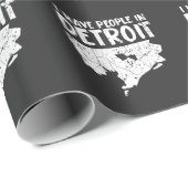 Detroit-Geschenk lustiges Michigan ist Zuhause Geschenkpapier (Rolleneckpunkt)