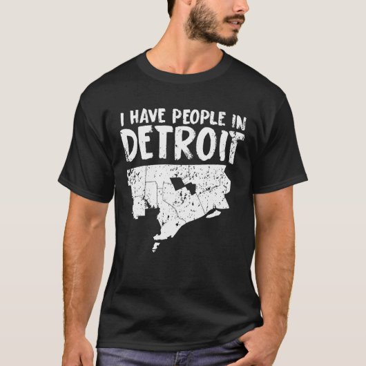 Detroit-Geschenk lustiges Michigan ist Zuhause T-Shirt (Vorderseite)