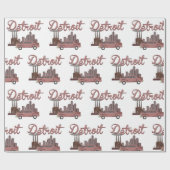 Detroit Geschenkpapier (Flach)