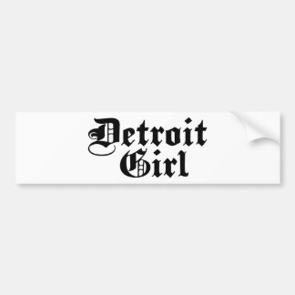 Detroit Girl Autoaufkleber