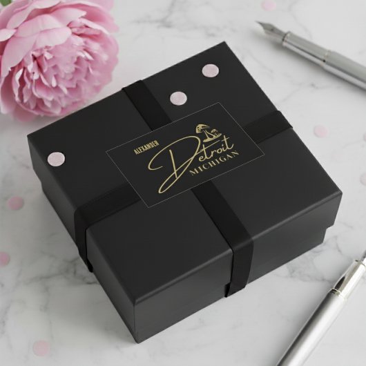 Detroit Golden Mushroom Anpassbare Aufkleber