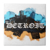 Detroit-Graffiti Fliese (Vorderseite)