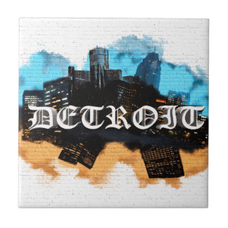Detroit-Graffiti Fliese
