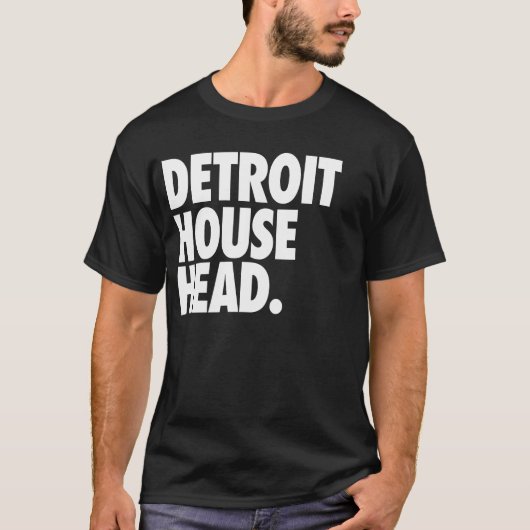 Detroit-Haus-Kopf T-Shirt (Vorderseite)