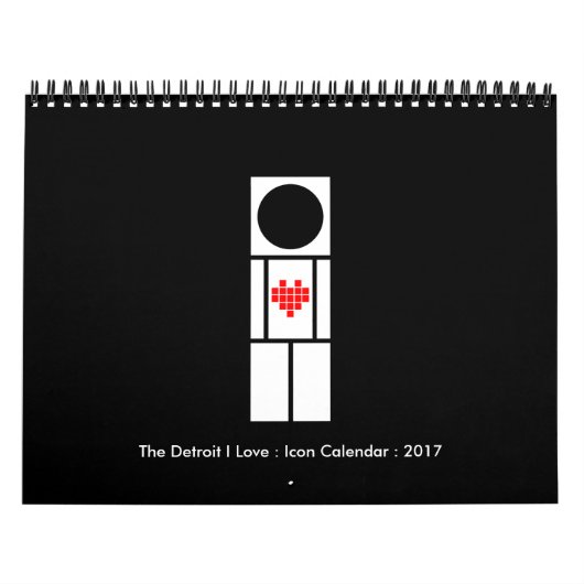 Detroit I Liebe: Symbolkalender Kalender (Titelbild)