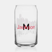 Detroit in Graffiti mit Monogramm Dosenglas (Rückseite)