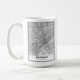 Detroit-Karte Kaffeetasse
