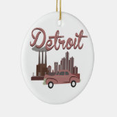 Detroit Keramik Ornament (Rechts)