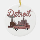 Detroit Keramik Ornament (Vorne)