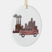 Detroit Keramik Ornament (Rechts)