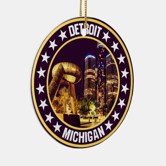 Detroit Keramik Ornament (Rechts)