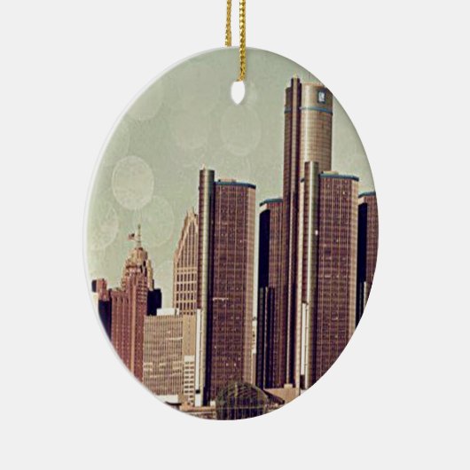 DETROIT KERAMIKORNAMENT (Rechts)
