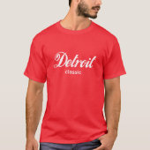 Detroit-Klassiker (weißer Schriftart) T-Shirt (Vorderseite)