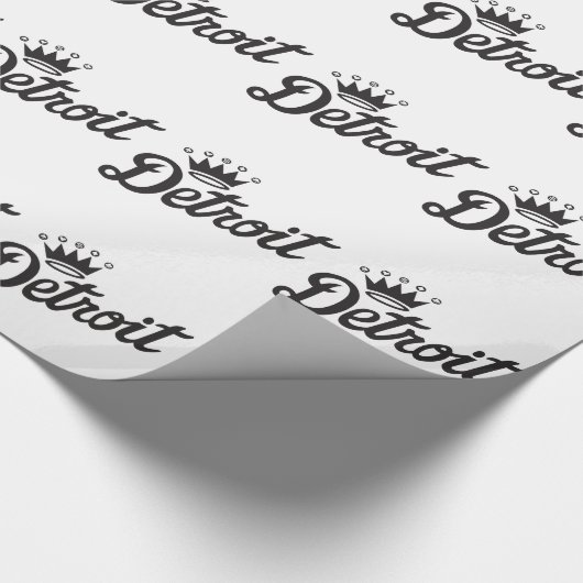 Detroit-Krone Geschenkpapier (Ecke)