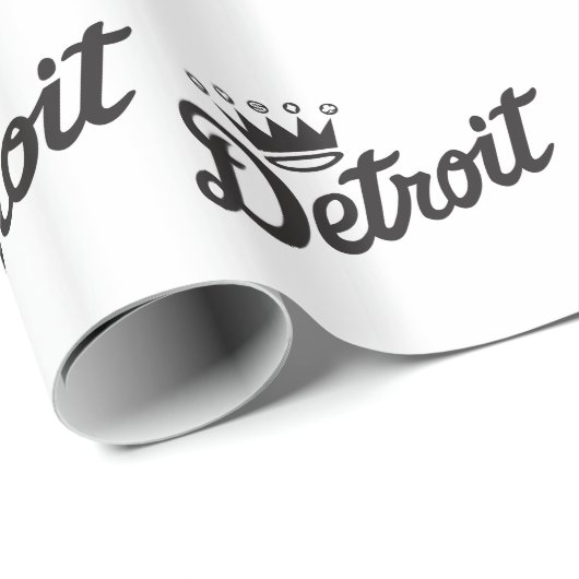 Detroit-Krone Geschenkpapier (Rolleneckpunkt)