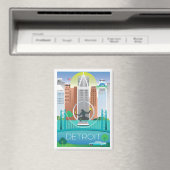 Detroit Kühlschrank Magnet (In Situ (Geschirrspüler))