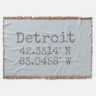 Detroit Latitude Longitude Decke