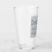 Detroit Latitude Longitude Glas (Rechts)