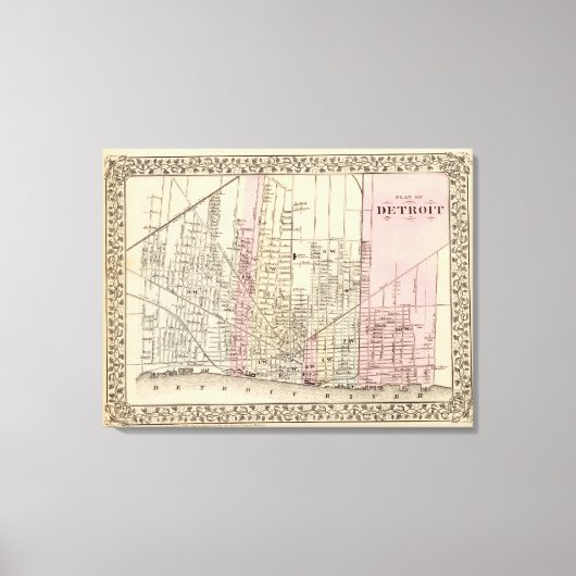 Detroit Leinwanddruck (Vorderseite)