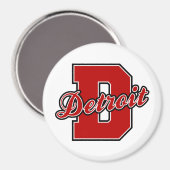 Detroit Letter Magnet (Vorderseite/Rückseite)