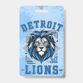 Detroit Lions  Fußball Ausweis