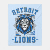 Detroit Lions Fußball Fleecedecke (Vorderseite)