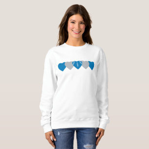 Detroit Lions Heart Football Sweatshirt