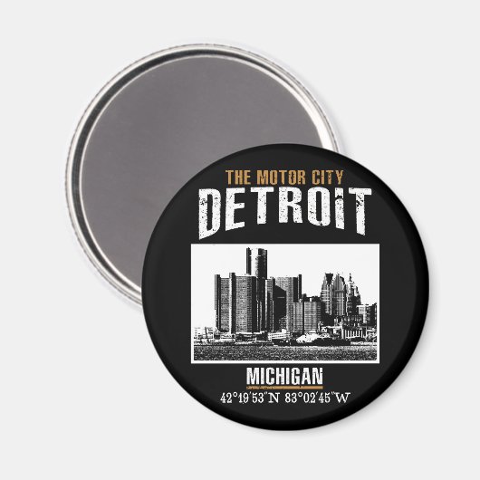 Detroit Magnet (Vorderseite/Rückseite)