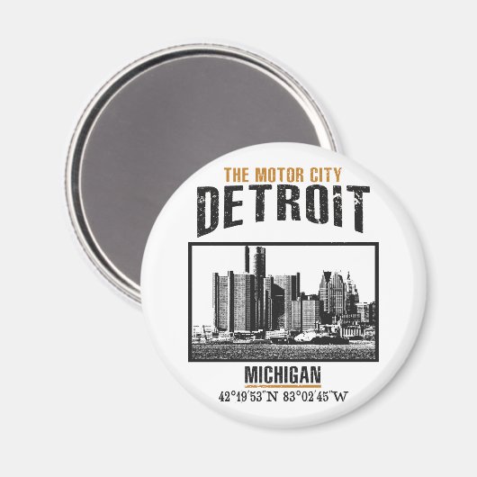 Detroit Magnet (Vorderseite/Rückseite)