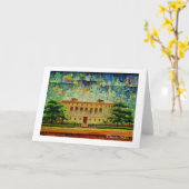 "Detroit Main Library Rendition" Greeting Card Karte (Gelbe Blume)