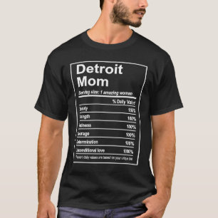 Detroit Mama Nutrition Fakten zerstören Mutter Mut T-Shirt
