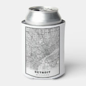 Detroit Map Dosenkühler (Kanne Vorderseite)