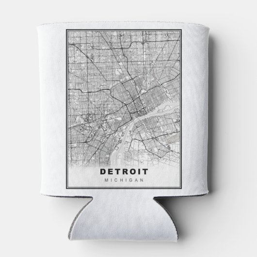 Detroit Map Dosenkühler (Rückseite)