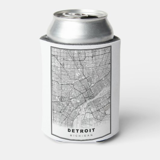 Detroit Map Dosenkühler (Kanne Rückseite)