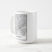 Detroit Map Kaffeetasse (Vorderseite Links)
