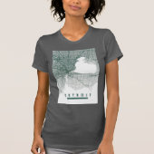 Detroit Map T-Shirt (Vorderseite)