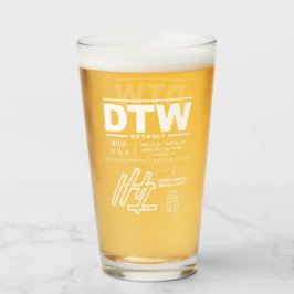 Detroit Metropolitan Wayne Landkreis Airport DTW Glas