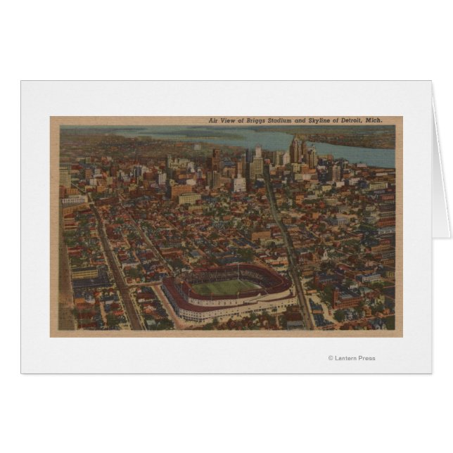 Detroit, MI - Baseball-Stadion für Luftbriggs (Vorderseite (Horizontal))