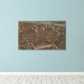 Detroit, MI - Baseball-Stadion für Luftbriggs Leinwanddruck (Insitu (Holzboden))