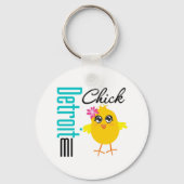 Detroit MI Chick Schlüsselanhänger (Vorderseite)