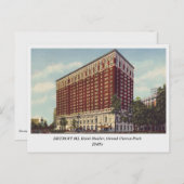 Detroit MI, Hotel Statler, Vintage Postkarte der 4 (Vorne/Hinten)