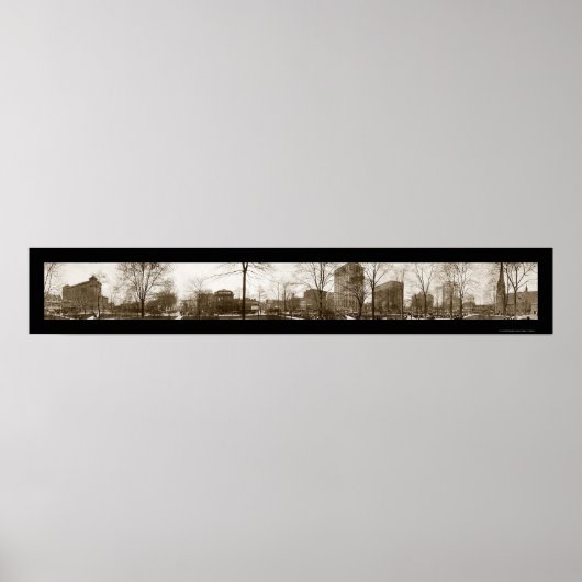 Detroit MI Park Foto 1916 Poster (Vorne)