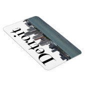 Detroit MI Skyline mit Detroit im Himmel Magnet (Rechte Seite)
