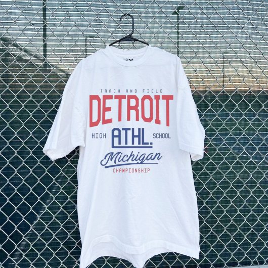 Detroit Michigan athletic varsity T-Shirt