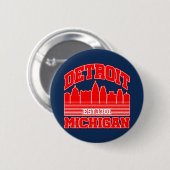 Detroit, Michigan Button (Vorne & Hinten)