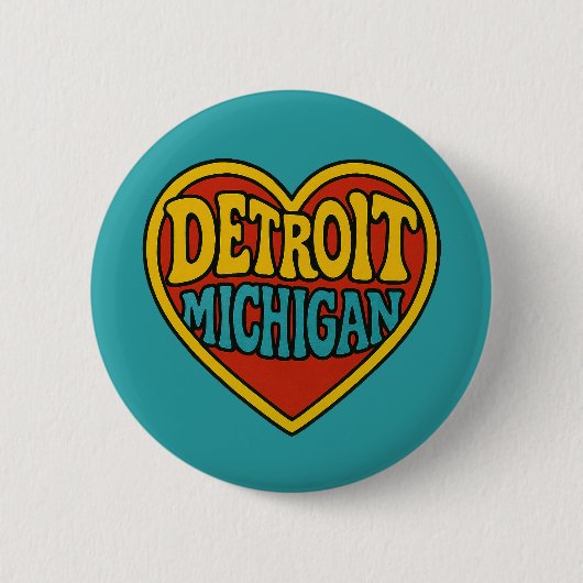 Detroit Michigan Button (Vorderseite)