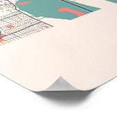 Detroit - Michigan Chalk City Map Poster (Ecke)