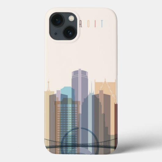 Detroit, Michigan | City Skyline Case-Mate iPhone Hülle (Rückseite)